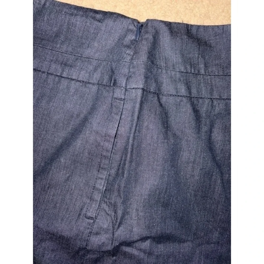 LOFT Ann Taylor Womens Size 4 Dark Wash Denim Pencil Skirt Side Zip T35-24